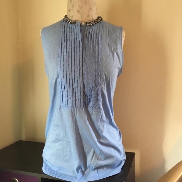J. Crew Tops - J Crew jeweled collar top